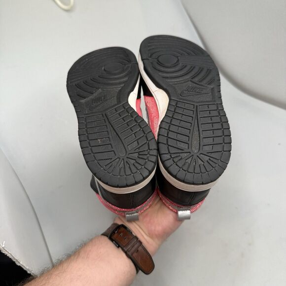 Nike 6.0 Dunk High Women’s 8.5 2011 Black Satin Hot Pink Black - Picture 9 of 16